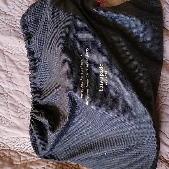 Kate Spade Alligator textured Green 💚 leather purse gold buckles w/dust cover. - Picture 11 of 11